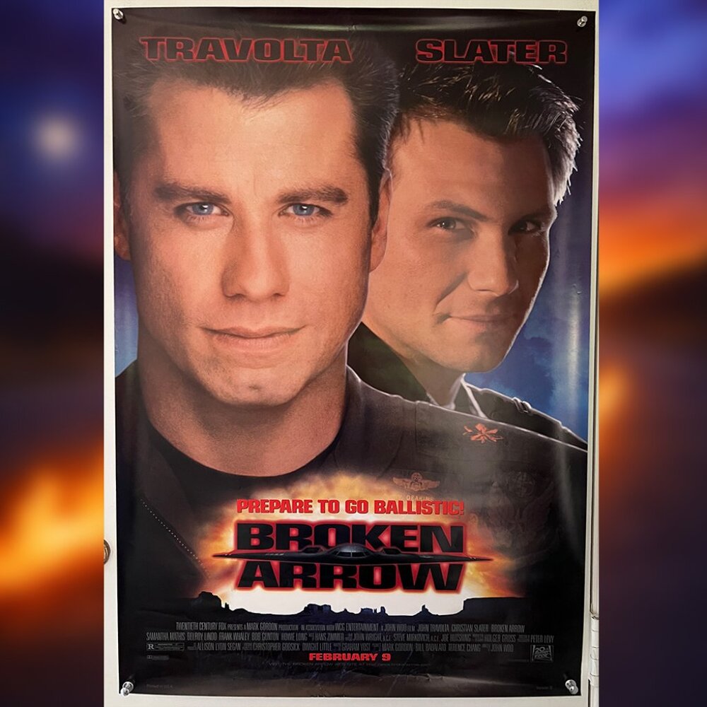 BROKEN ARROW (1996) - ORIGINAL SINGLE SIDED MOVIE POSTER